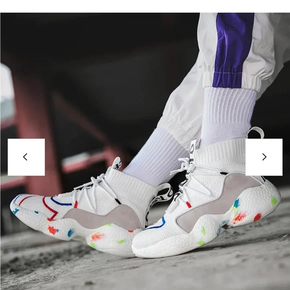 TFSD white athletic high tops size 11 EUR 44 - Picture 2 of 10